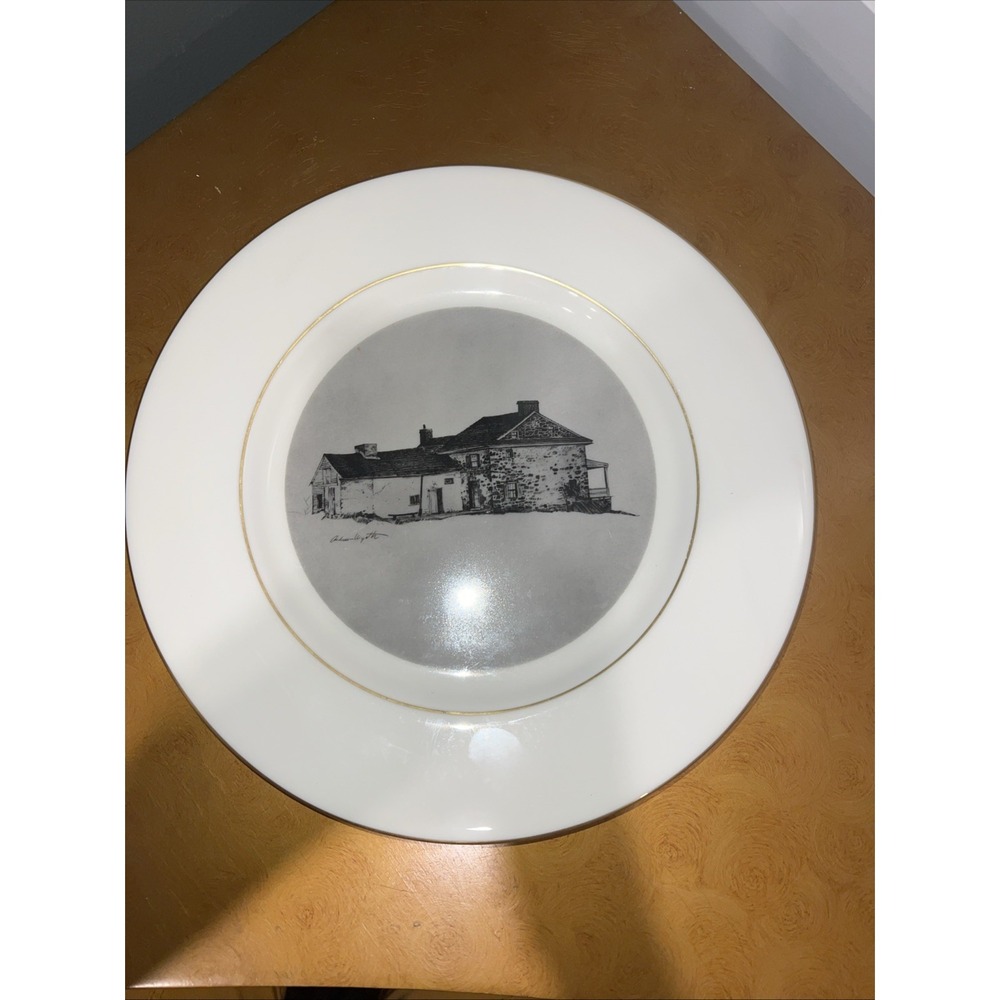 Andrew Wyeth Collector's Plates 1966 Chadds Ford Lafayette Headquarters 11"